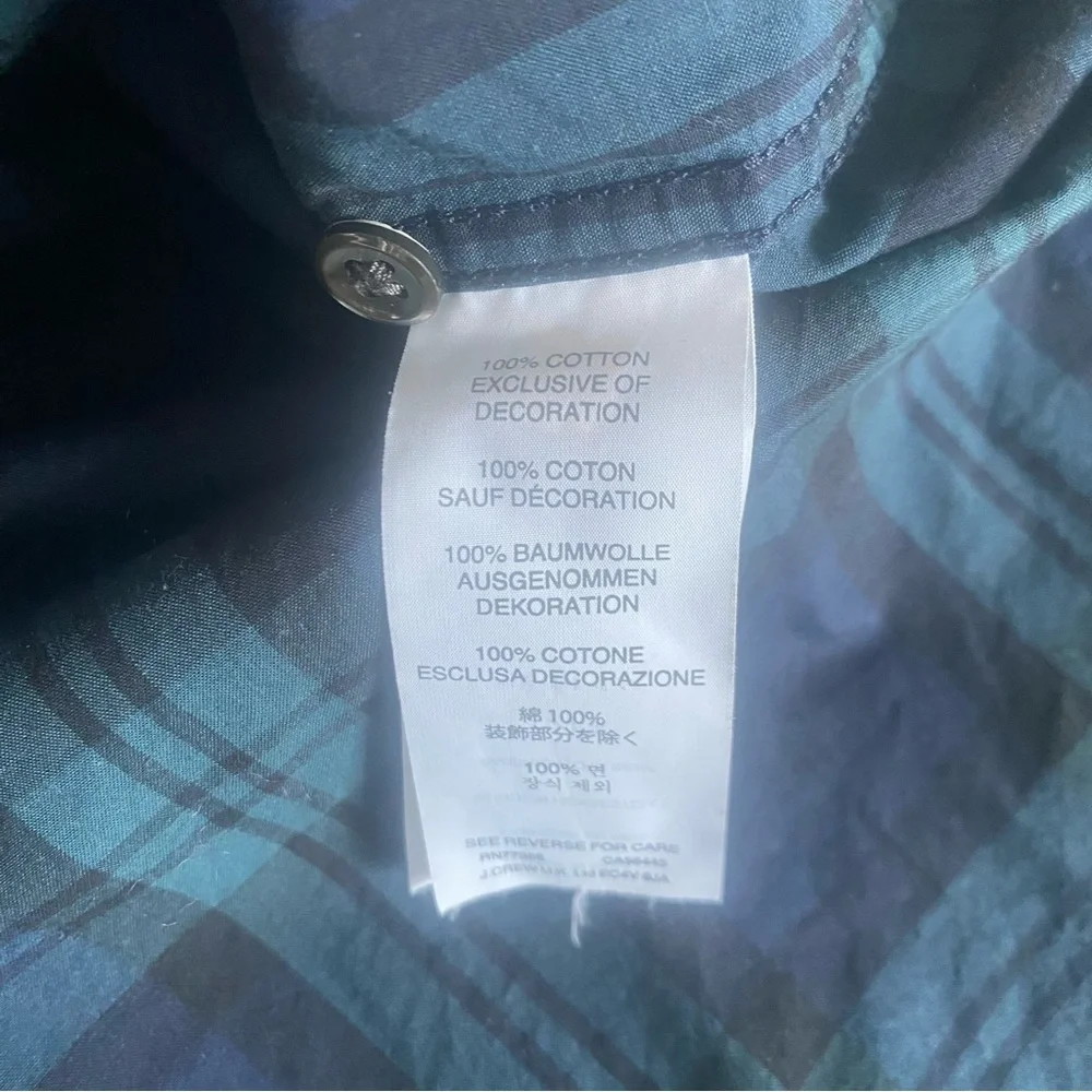 J. Crew beaded chevron popover shirt size 2
